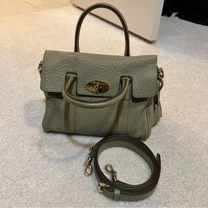 Mulberry khaki small Bayswater Satchel